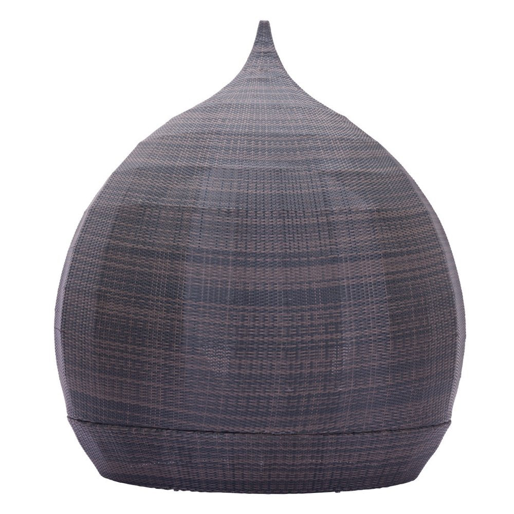 Teardrop Shaped Brown and Beige Daybed HomeRoots