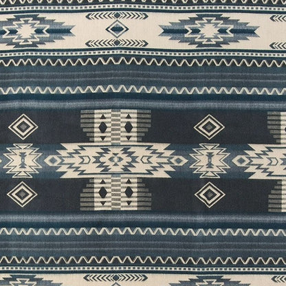 Ultra Soft Blue Tone Southwest Handmade Blanket