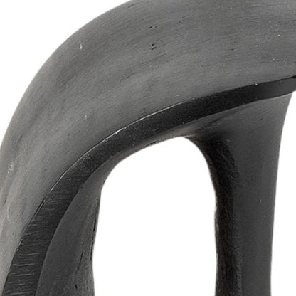Set of Two 6" Black Metal Decorative Bookends HomeRoots