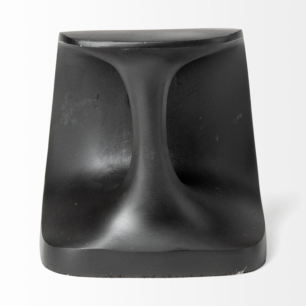 Set of Two 6" Black Metal Decorative Bookends HomeRoots