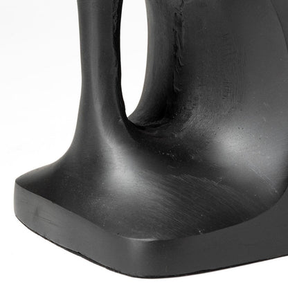 Set of Two 6" Black Metal Decorative Bookends HomeRoots