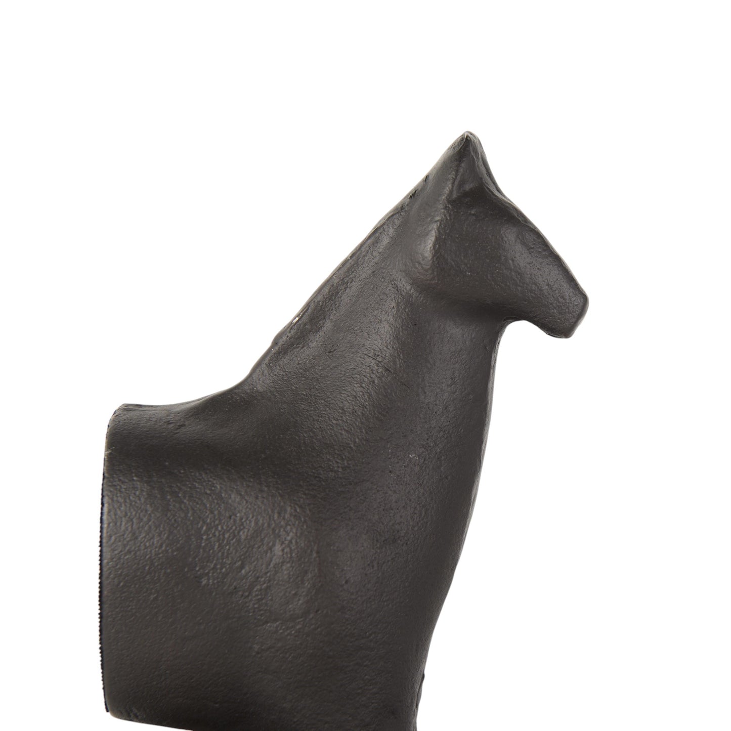 Black Cast Aluminum Horse Shaped Bookends