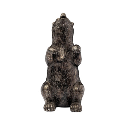 Metallic Tone Grizzly Bear Bookends