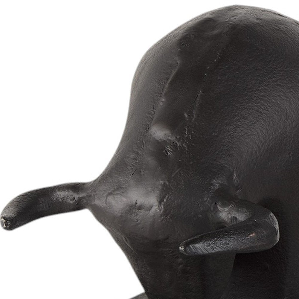 Set of Two 6" Black Metal Bull Decorative Bookends — view 15