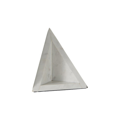 Set of Two White Marble Decorative Bookends HomeRoots