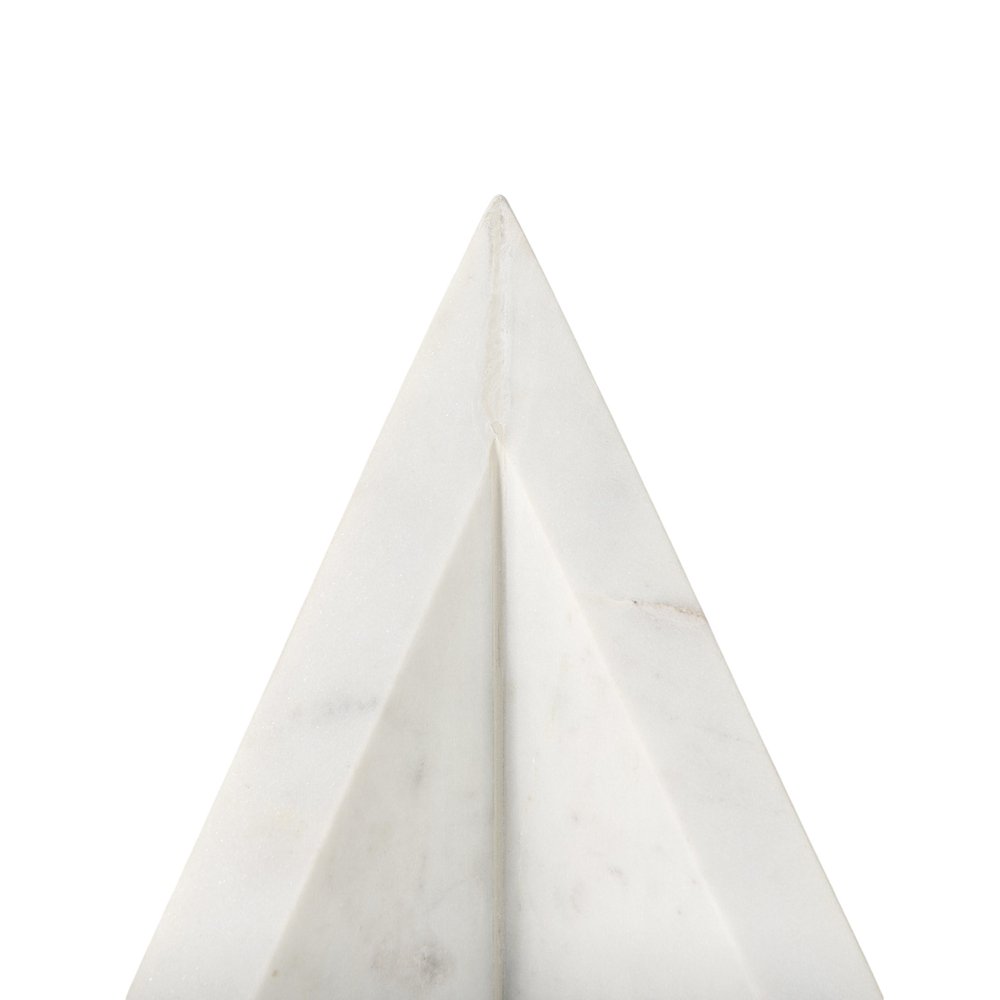 Set of Two White Marble Decorative Bookends — view 6