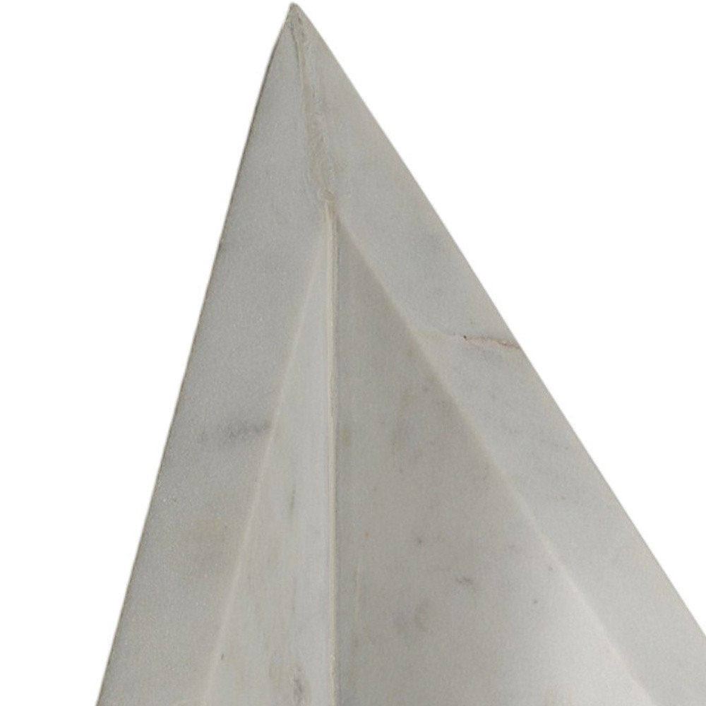 Set of Two White Marble Decorative Bookends — view 9