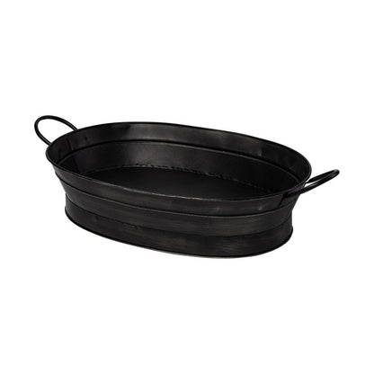 14" Black Metal Basket HomeRoots