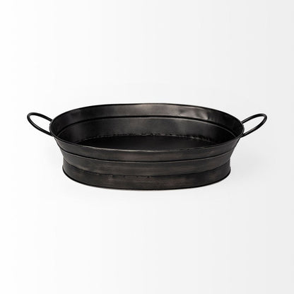 14" Black Metal Basket HomeRoots
