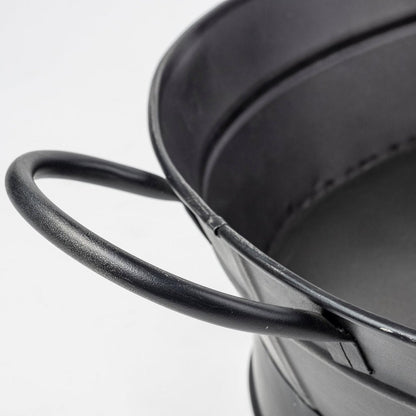 14" Black Metal Basket HomeRoots