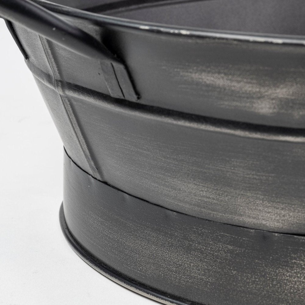 14" Black Metal Basket — view 7