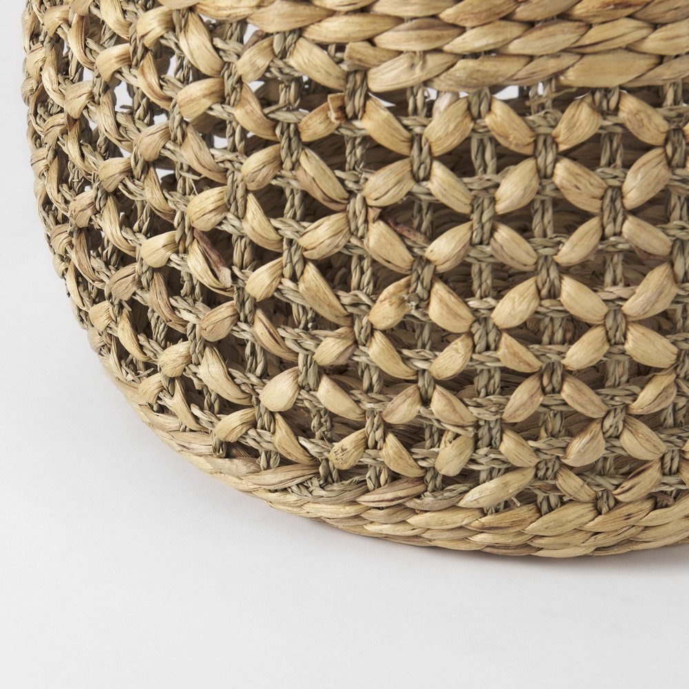 Set of Three Brown Wicker Basket — view 7