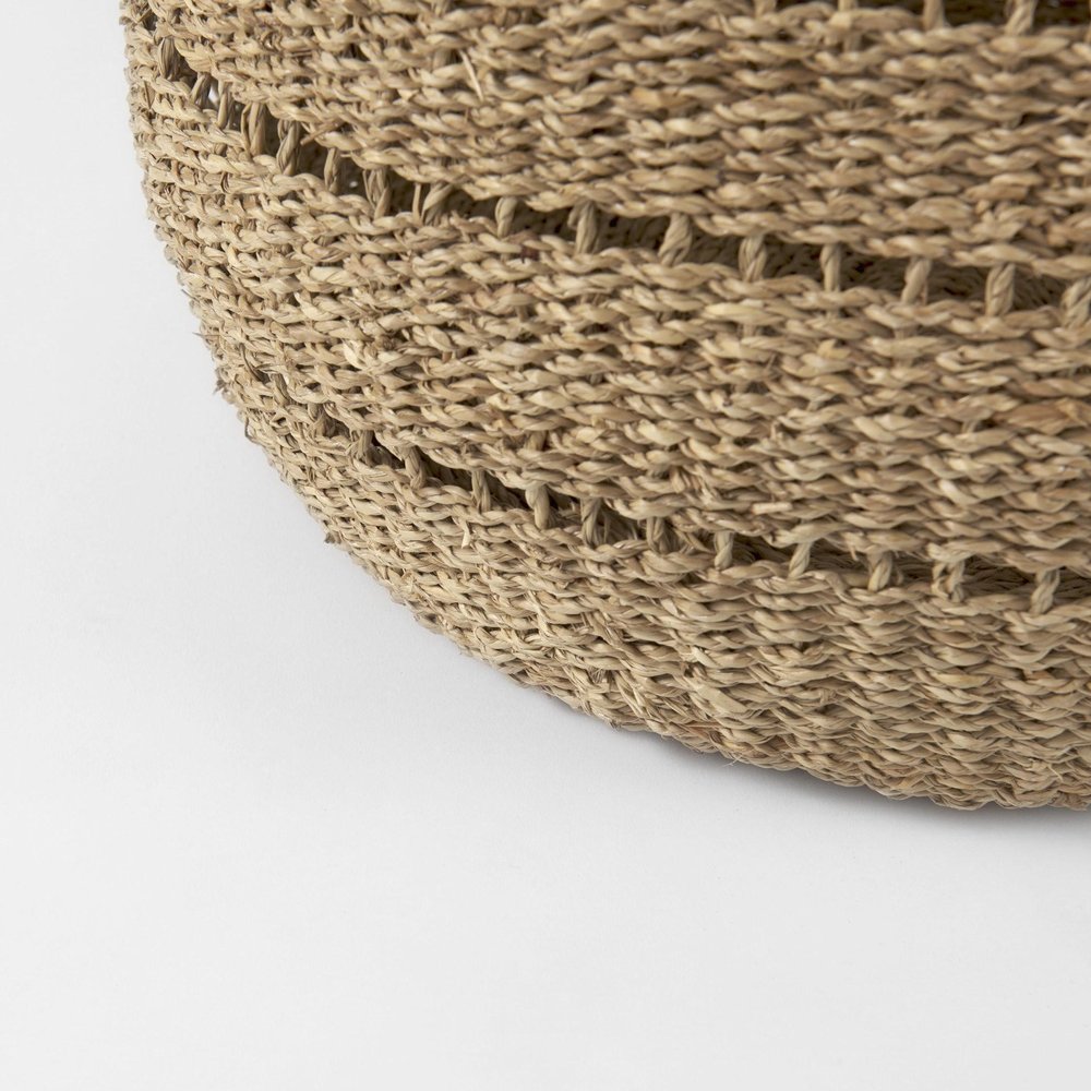 Set of Two Brown Wicker Baskets HomeRoots