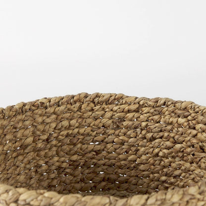 Set of Three Brown Wicker Basket HomeRoots
