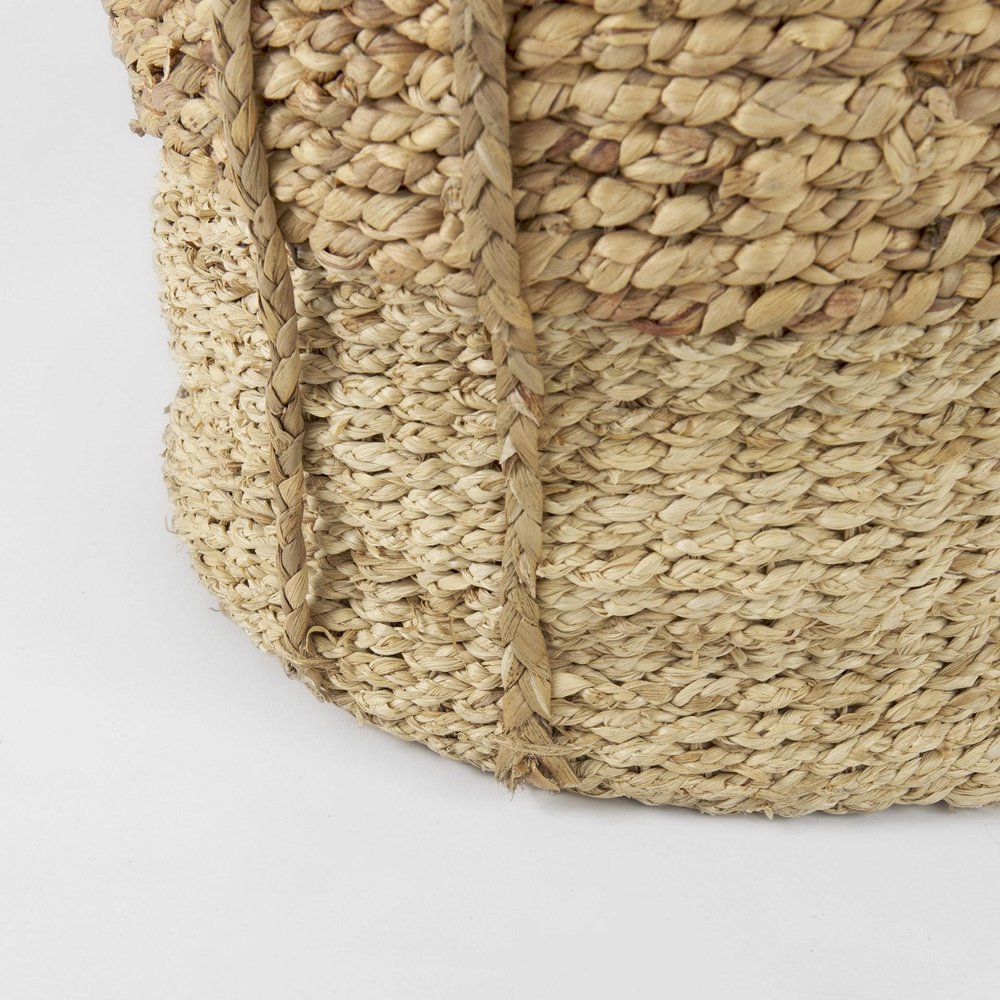 Set of Three Brown Wicker Basket HomeRoots