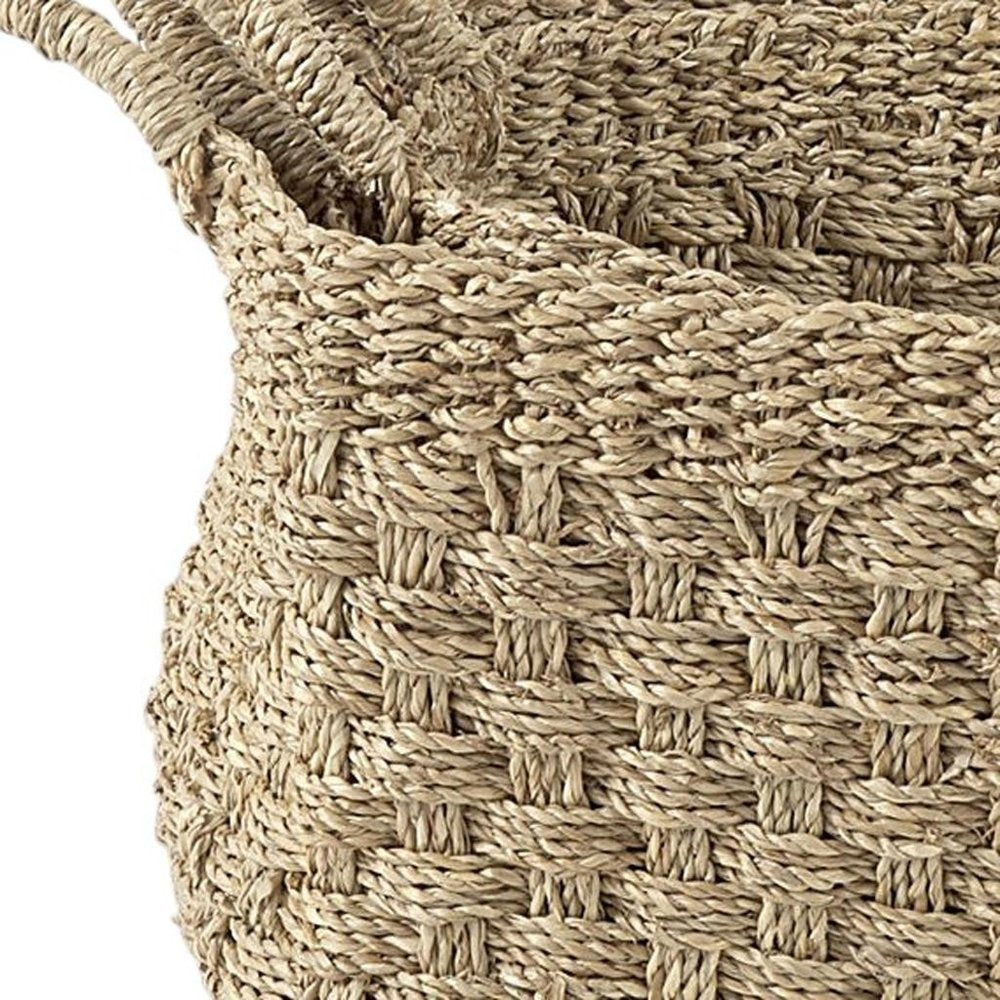 Set of Three Natural Wicker Basket — view 6