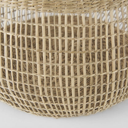 Set of Two Brown Wicker Basket HomeRoots