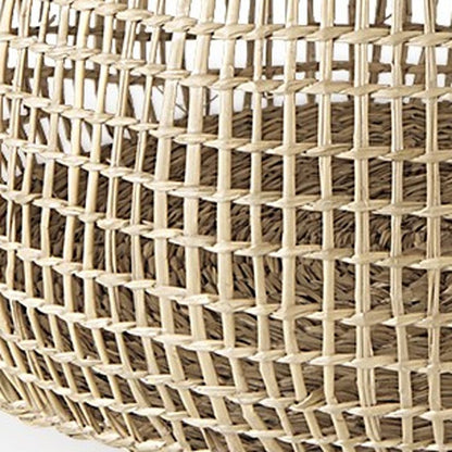 Set of Two Brown Wicker Basket HomeRoots