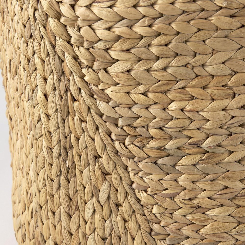 Set of Three Brown Wicker Basket HomeRoots
