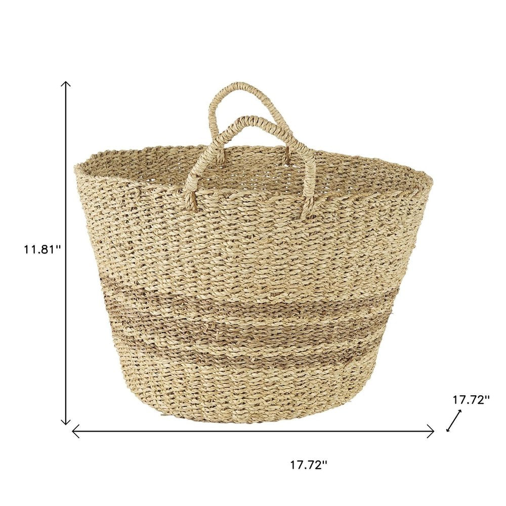 Set of Two Brown Wicker Basket — view 10