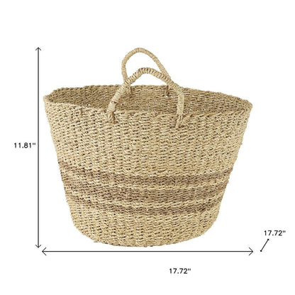 Set of Two Brown Wicker Basket HomeRoots