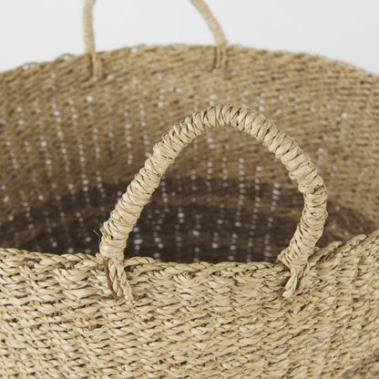 Set Of Two Detailed Wicker Storage Baskets