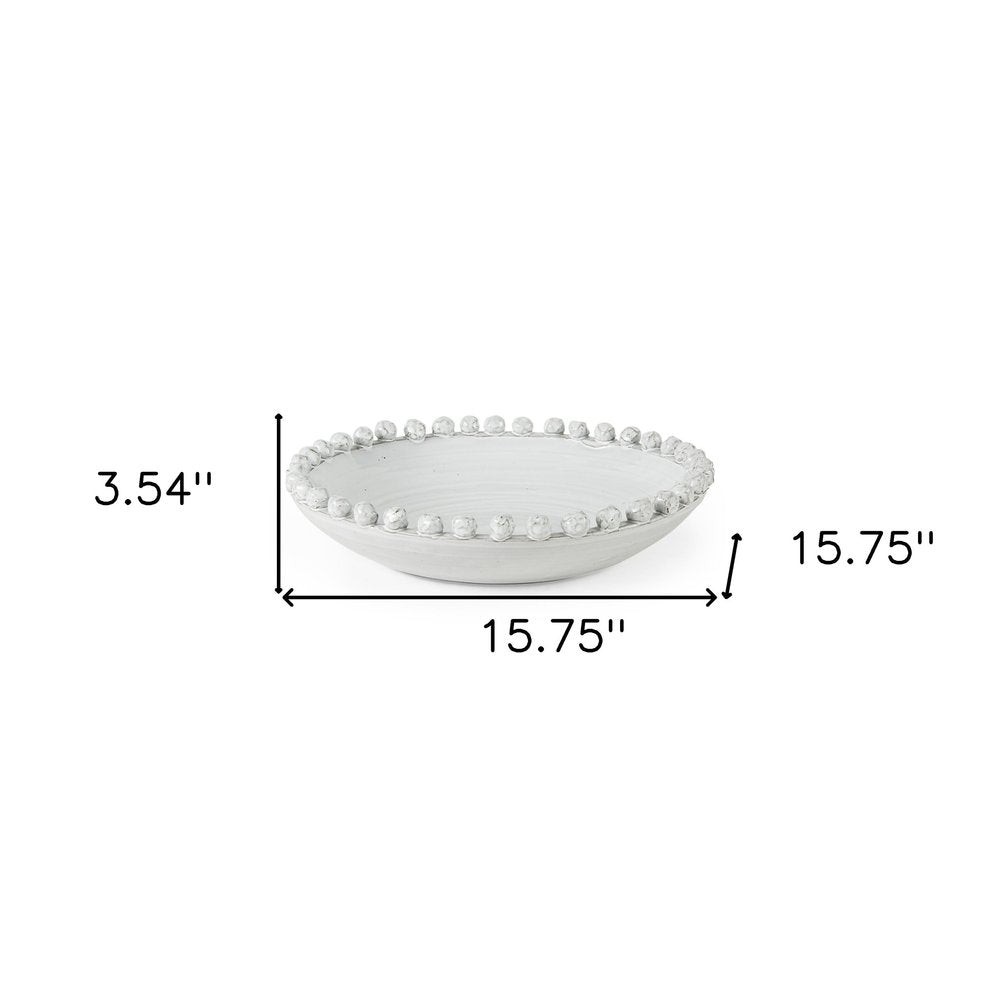 4" Off White Ceramic Tabletop Sculpture HomeRoots