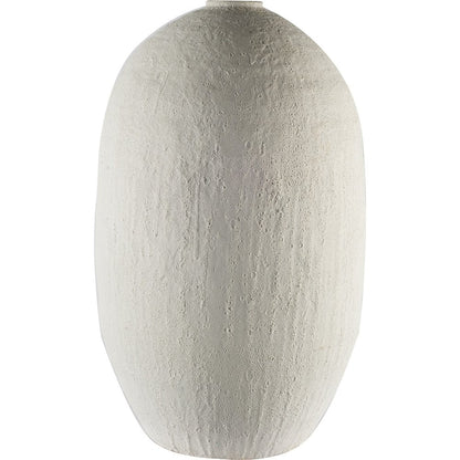 32" White Cylinder Ceramic Floor Vase HomeRoots