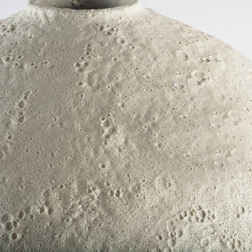 32" White Cylinder Ceramic Floor Vase HomeRoots
