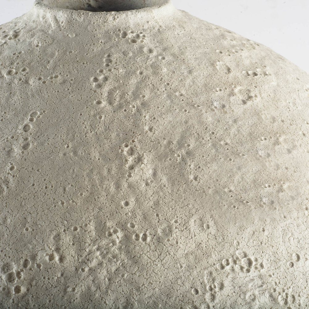 32" White Cylinder Ceramic Floor Vase HomeRoots