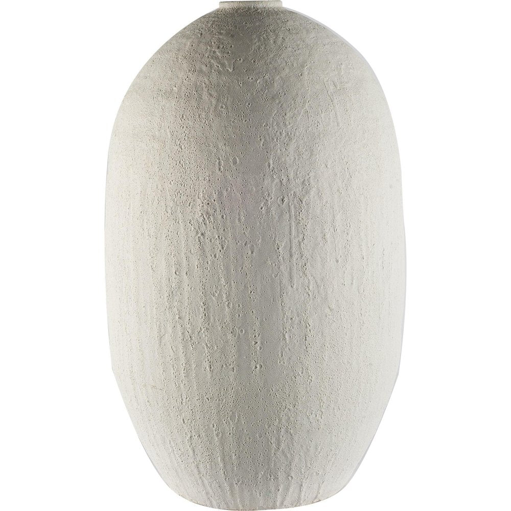 32" White Cylinder Ceramic Floor Vase HomeRoots