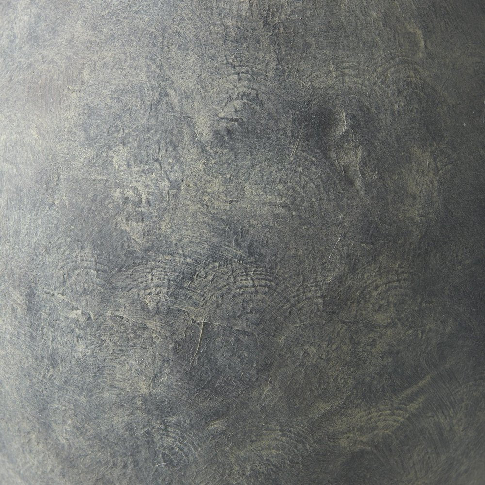 23" Gray Oval Distressed Ceramic Floor Vase HomeRoots