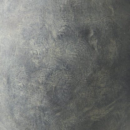 23" Gray Oval Distressed Ceramic Floor Vase HomeRoots