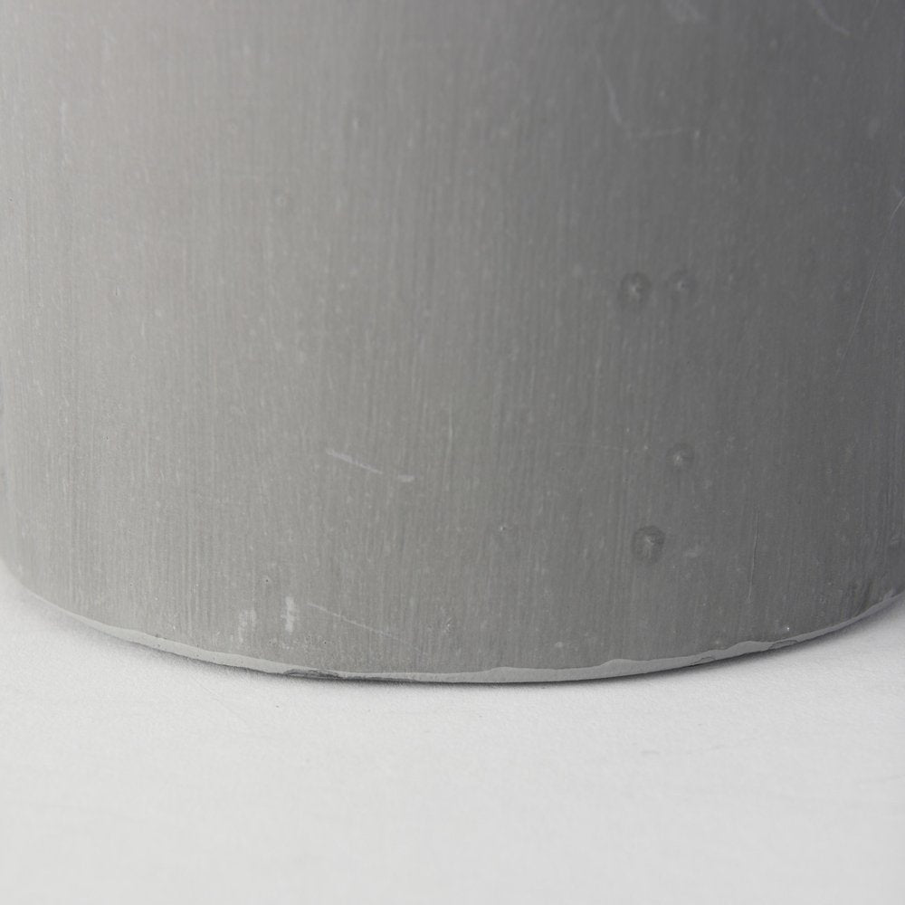 16" Gray and Off White Ceramic Tall Jug Vase HomeRoots