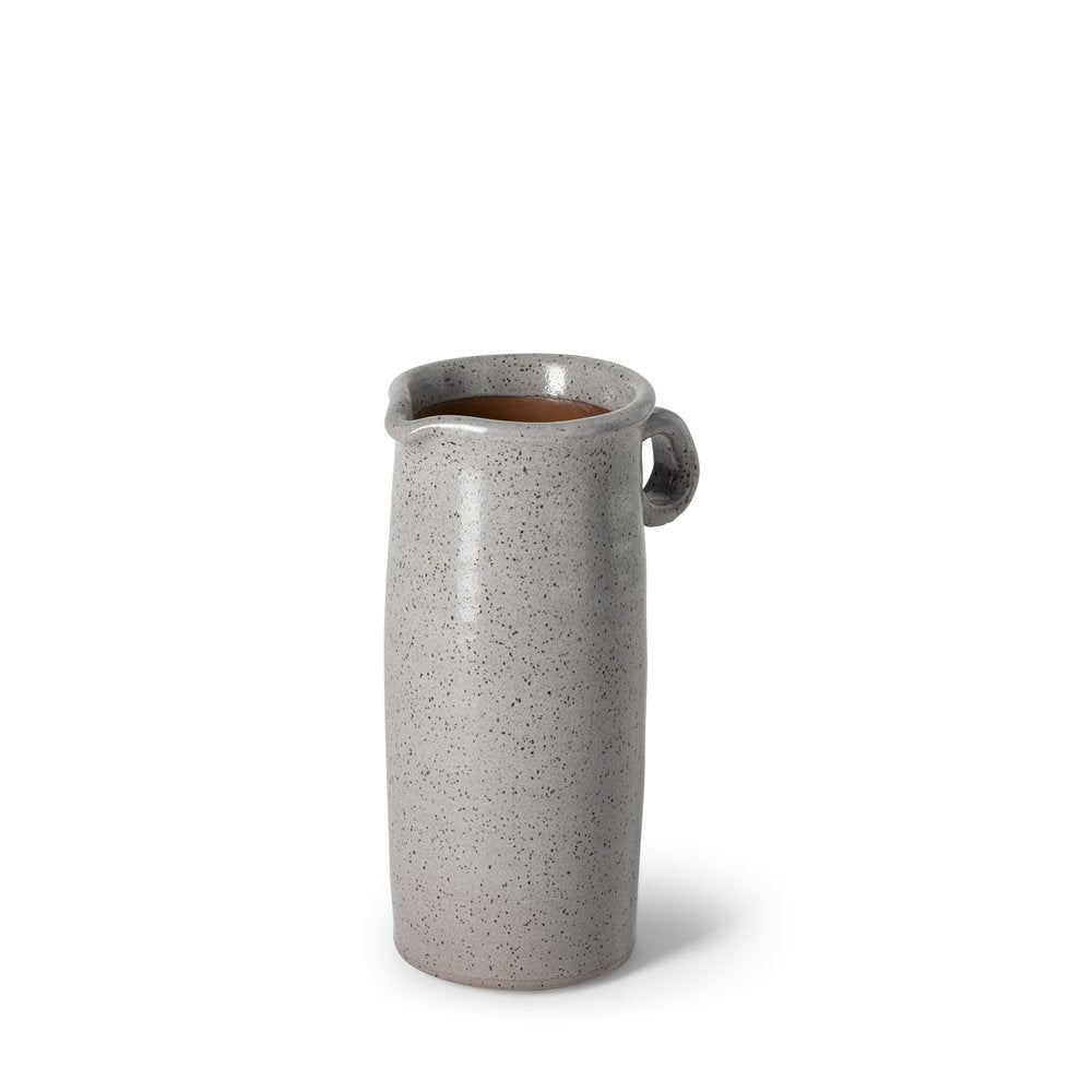 9" Gray Cylinder Ceramic Urns Jars HomeRoots