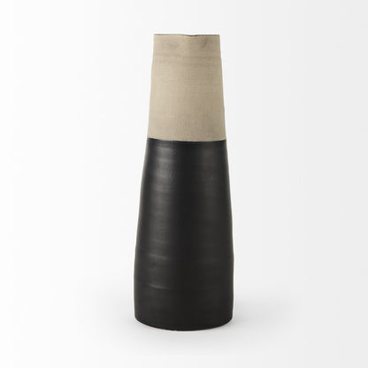 16" Black Ceramic Decorative Jug HomeRoots