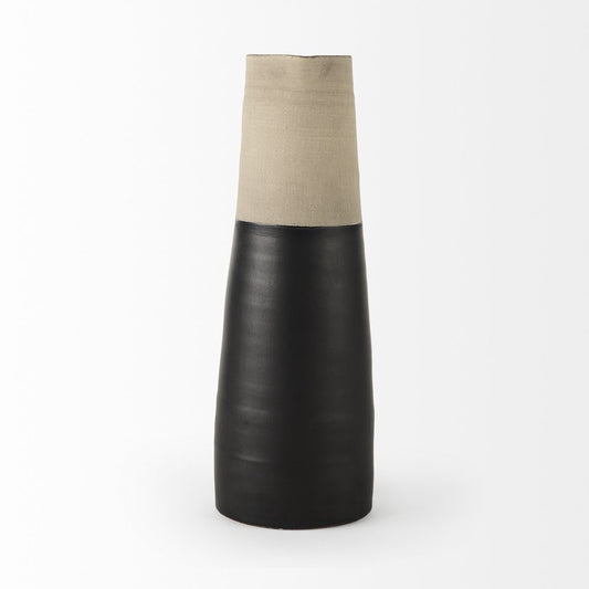 16" Black Ceramic Decorative Jug HomeRoots