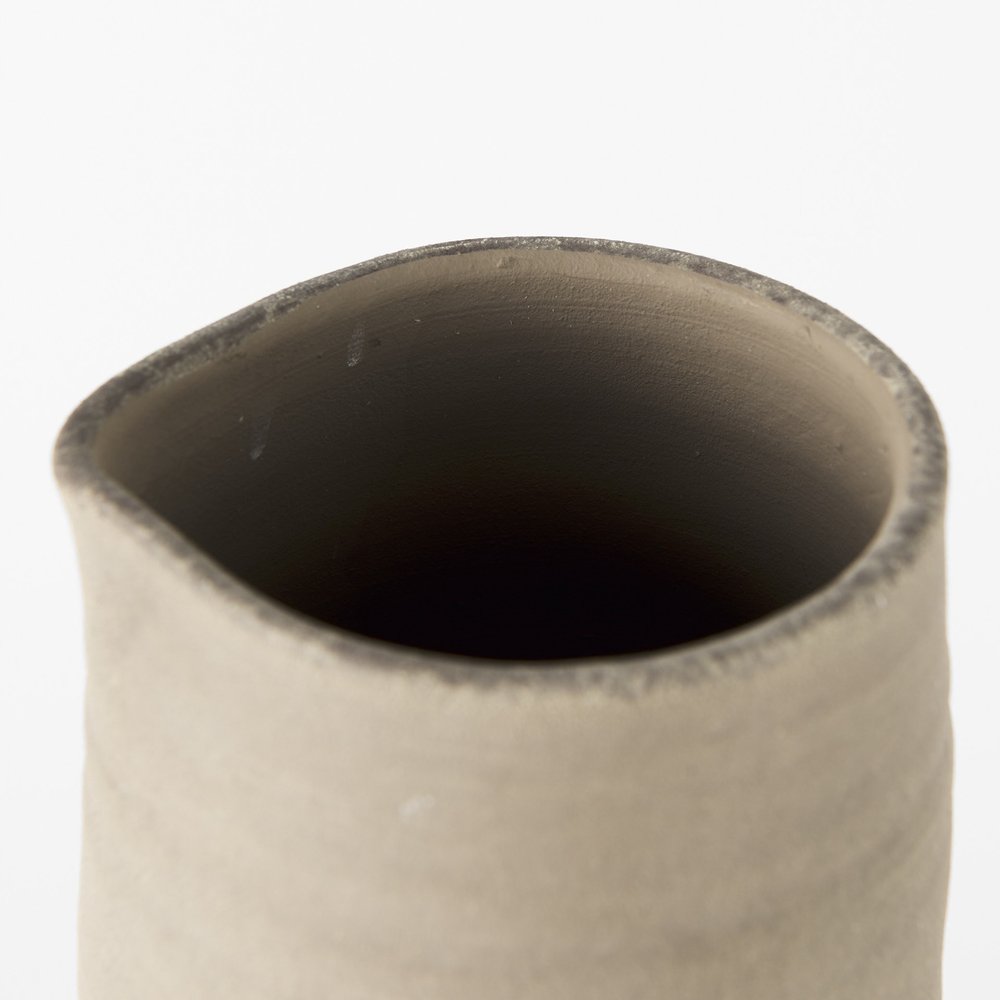 16" Black Ceramic Decorative Jug HomeRoots