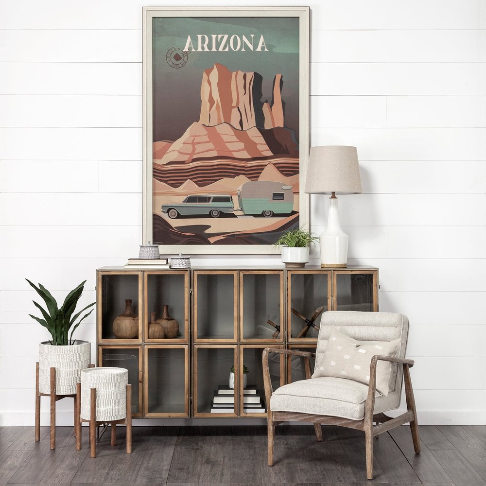 29" Brown Lamp Base LED With Brown Shade HomeRoots