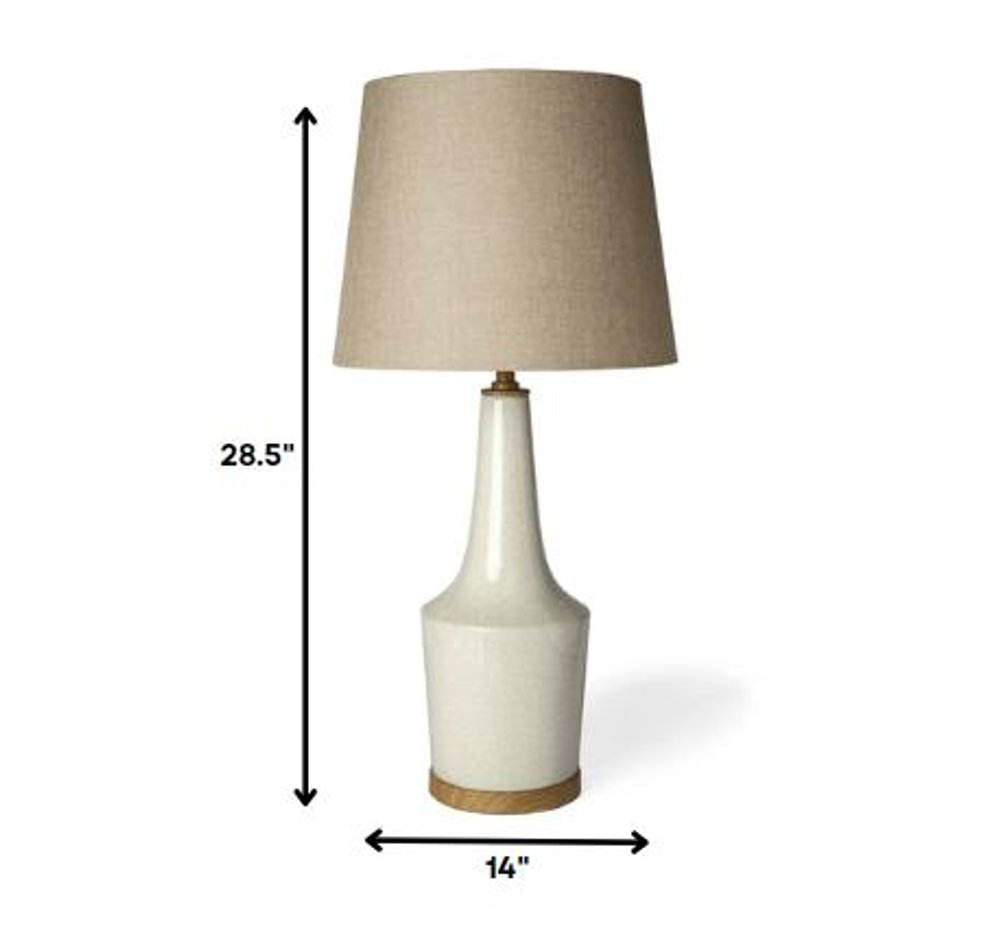 29" Brown Lamp Base LED With Brown Shade HomeRoots