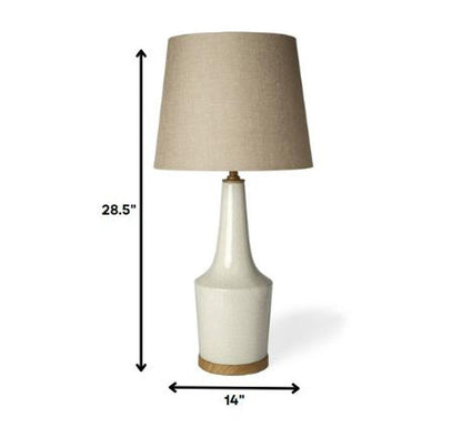 29" Brown Lamp Base LED With Brown Shade HomeRoots