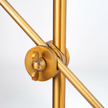 26" Gold Lamp Base LED With Gold Shade HomeRoots