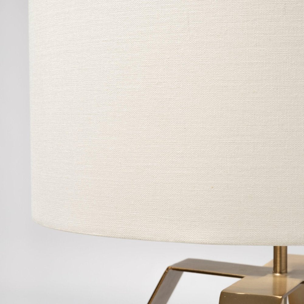Gold Geometric Design Table Lamp — view 3