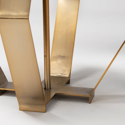 Gold Geometric Design Table Lamp HomeRoots