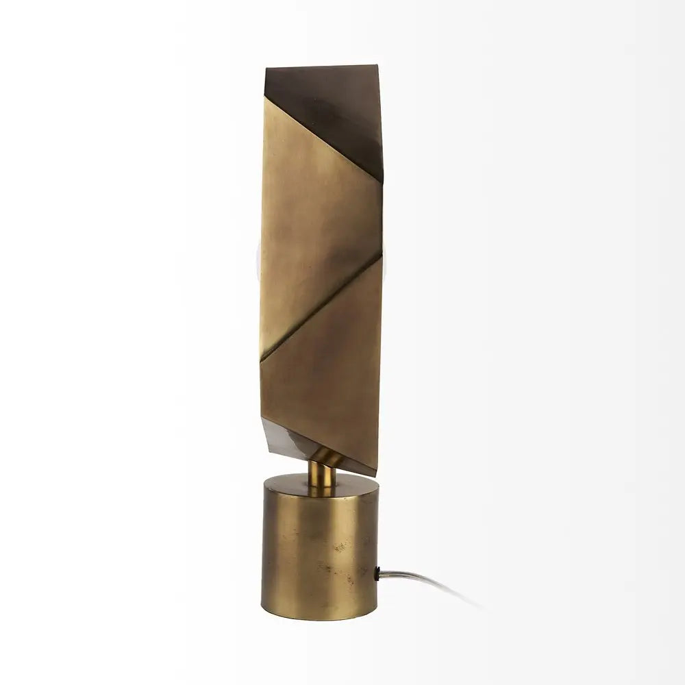 Golden Geometric Halo Table Or Desk Lamp HomeRoots