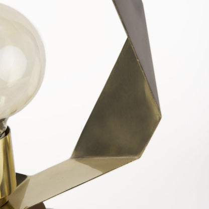 Golden Geometric Halo Table Or Desk Lamp HomeRoots