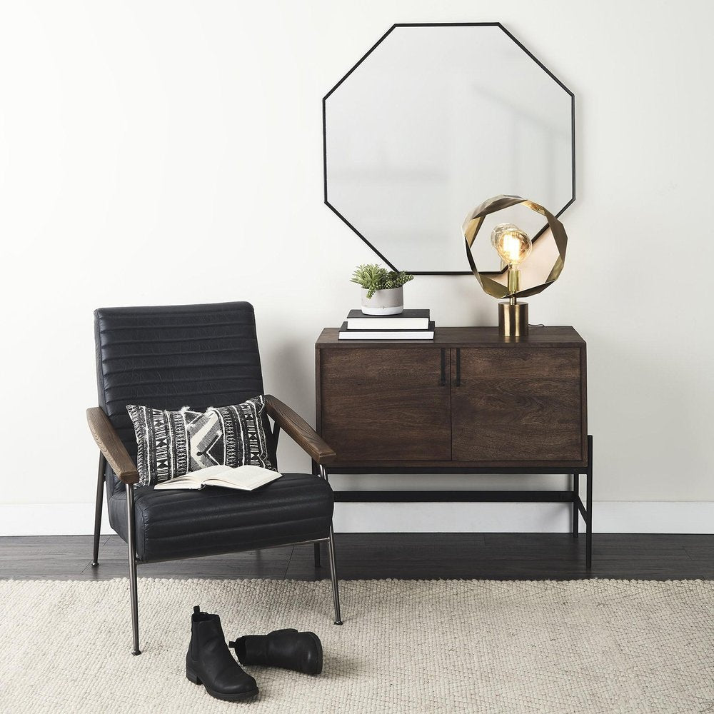 Golden Geometric Halo Table Or Desk Lamp HomeRoots