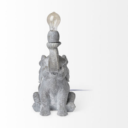 16" Gray Lamp Base LED HomeRoots