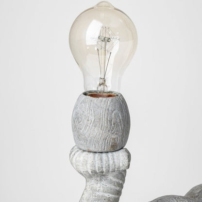 16" Gray Lamp Base LED HomeRoots