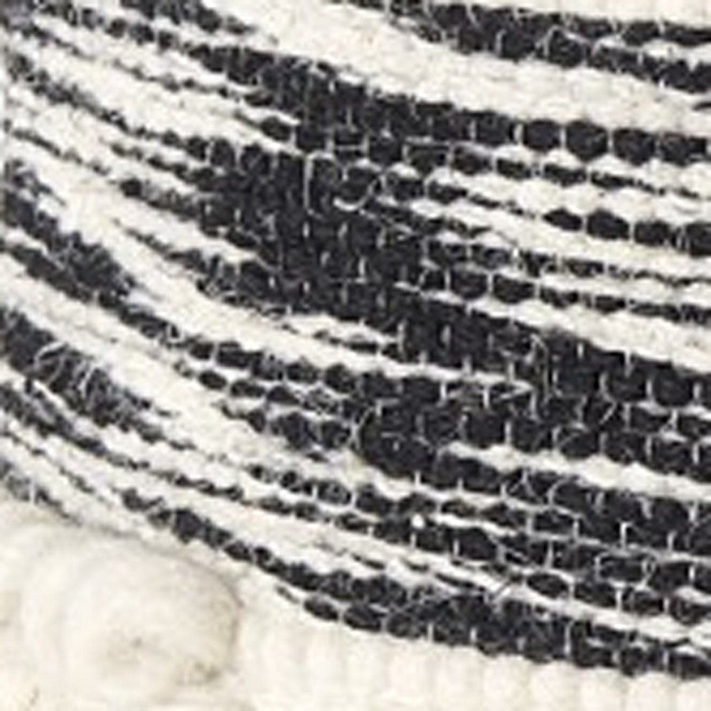 Boho Black And White Accent Pillow Cover — view 10